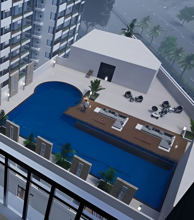 Elegant Nivasa Rooftop Swimming Pool - Leisure and Relaxation Tellapur