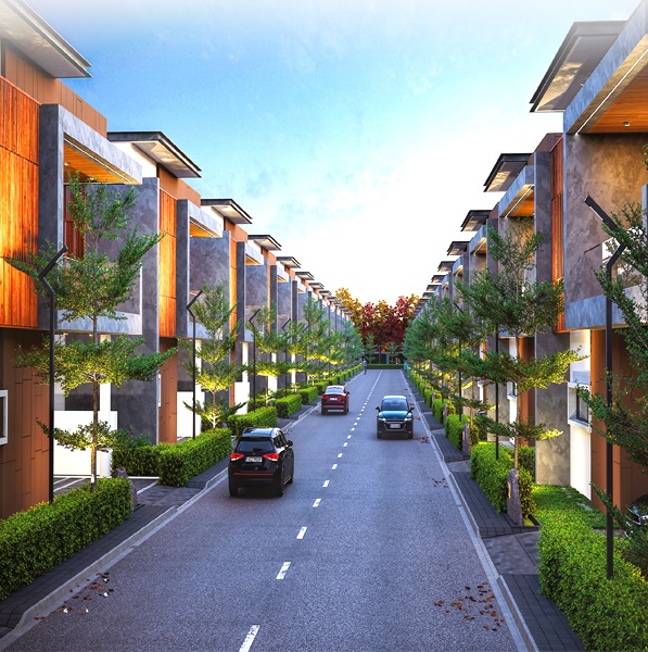 AGS JB Meadows Community Street View - Elegantly Planned Gated Community Medchal