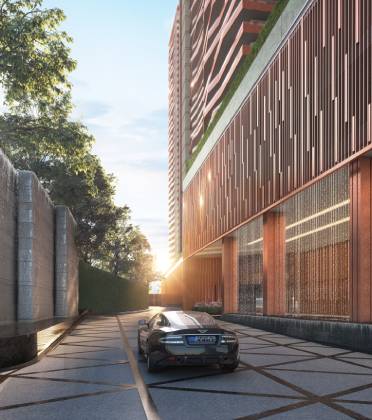 Vantage Parking Entry - Modern Secure Parking Infrastructure Kokapet