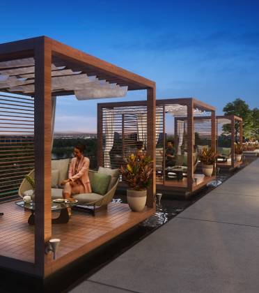 Vantage Rooftop Sitting - Panoramic Views Rooftop Lounge Kokapet
